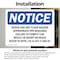 Signmission Shock And Arc Flash Hazard Appropriate PPE OSHA Notice Sign, Vinyl Decal, 10in W x 7in L, 2PK OS-2PACK-NS-D-710-L-18306 - alternate 2